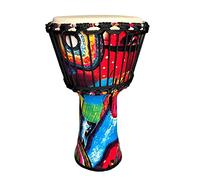 RUOSWTE - Tambor de djembé de 8.5 pulgadas, tambor bongo, música de percusión, cara de tambor de piel de oveja, afinación profesional, tambor de mano de estilo africano occidental, el regalo para