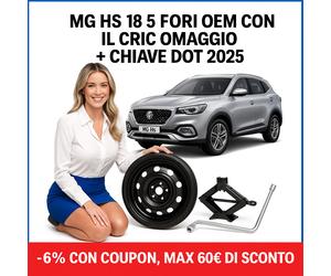 Ruotón De Repuesto 18 Pulgadas MG HS OEM Con Cric + Llave DOT 2025