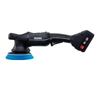 RUPES BigFoot - Pulidora orbital orbital de 15 mm con batería de 18 V, velocidad ajustable, kit de 2 baterías, cargador doble, almohadillas y pasta HLR15/CB2/BAS