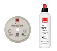 RUPES UNO PURE - Pasta para pulir de alto brillo (250 ml) + Rupes almohadilla de pulido ultrafino (130/150 mm)