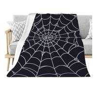 rupusiner Manta Web de araña, 39.4x51.2 Pulgadas espeluznantes Suaves y Calientes Fantasmas Spider Mantas de Halloween Decorativas para Silla de Cama sofá sofá Dormitorio