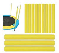 Ruqingg Cubiertas de Polo de Espuma de trampolín 15.75 Pulgadas de trampolín universales Polios de Espuma Protección de Mangas para Polos de jardín Pad 12 Piezas Amarillo