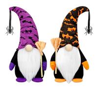 Ruqingg Gnomos de Halloween, 2pcs Gnomes Gnomes Plush, 8.7 Pulgadas Halloween Peluche para la decoración de la Mesa de la casa Atentamiento de la casa Presente GNOME