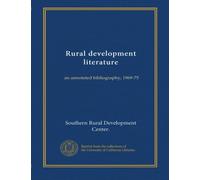 Rural development literature: an annotated bibliography, 1969-75