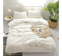 Rural diente 100% lavar algodón funda de edredón juego de cama, saludable, cómodo y estilo único, Full/Queen, gris