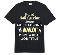Rural Mail Carrier As Multitasking Ninja Isn'T A Job Title Comfort Colors Adult Heavyweight T-Shirt