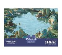 Rural Scenery 1000 Pièces Rompecabezas Desafiante Único para Adultos Y Niños Regalos para Familiares Y Amigos Tout-Petits 70x50cm/1000pcs