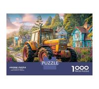 Rural Tractor Scene 1000 Piezas Cartón Ecológico Vintage Farm Art Style Rompecabezas Personalizado Adultos Juego Familiar Estimulante Regalo Fiesta Relajación 70x50cm/1000pcs