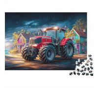 Rural Tractor Scene Adult Puzzle for Home Digital Fantasy Art Style Educational Game Decompression & Wall Decor 70x50cm/1000pcs