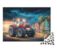 Rural Tractor Scene Jigsaw Puzzles for Adults Rural Village Fantasy Art Educational Games for The Whole Family Women 38x26cm/1000pcs