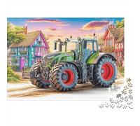 Rural Tractor Scene Jigsaw Puzzles for Adults Village Landscape Art Educational Games for The Whole Family Women 70x50cm/1000pcs