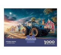Rural Tractor Scene Puzzle De 1000 Piezas - Estilo Escena Rural Fantasía Desconexión Digital - Cartón Reciclado 70x50cm/1000pcs