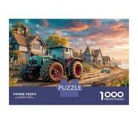Rural Tractor Scene Puzzle De 1000 Piezas - Estilo Tecnología Granja Digital Desconexión Digital - Cartón Reciclado 52x38cm/1000pcs