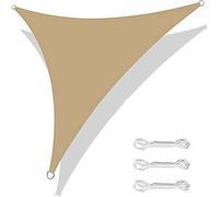 RURGLY 2.4x2.4x2.4m Toldo Vela de Sombra Triángulo, protección Rayos UV y HDPE Transpirable, para Patio, Exteriores, Jardín
