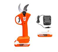 RURIS - Podadora eléctrica inalámbrica RMX370 sin escobillas 20 V 2 Ah Li-Ion, corte ramas Ø 37 mm, 2 baterías y cargador incluido