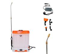 RURIS Rociador Eléctrico RSE 1200 - Tanque 12L, Batería 12V 8Ah, Autonomía 4h, Manómetro, Pantalla LED, Lanza metálica, 4 boquillas Incluidas