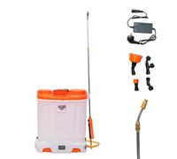 RURIS Rociador Eléctrico RSE 1900S - Tanque 18L, Batería 12V 8Ah, Lanza Telescópica Metálica, Presión 6 Bares, Función de Mezcla Automática, Accesorios Múltiples