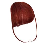 Rurunklee Bang Clip in Hair Extensiones,Bang Extensions Clip Real Hair Pony Francés Clip en Hair Pony-Extensiones - Extensión de pelo con flequillo francés con clip