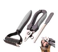 Rurunklee Cortaúñas para perros, cortador de uñas para perros, juego profesional de cuidado de gatos de 3 piezas | Juego de cortaúñas para gatos y mascotas, juego de cuidado de uñas para perros,