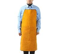 Rurunklee Delantal de trabajo de soldadura de cuero, resistente al calor y al fuego, ropa protectora ropa de seguridad para herrero, carpintería, mejoras del hogar, trabajo pesado, a, 1