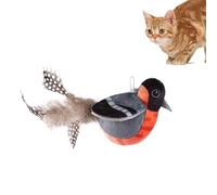 Rurunklee Juguete para Gatos con Chirping Bird Chirping Birds, Juguete automático para Gatos, Juguete para pájaros voladores, Juguete Interactivo súper para Gatos Que se Aleta para Jugar en