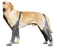 Rurunklee Leggings para Botas de Perro, Coderas Protectoras Suaves, Mangas Impermeables para Patas Delanteras y traseras, Pantalones para Perro para Evitar, Mangas antisuciedad Ajustables para