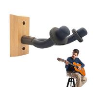 Rurunklee Percha para guitarra | Gancho de pared para guitarra de madera - Soporte de pared reutilizable antideslizante para guitarra eléctrica, ukelele, bajo