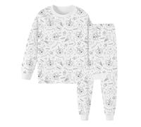 Rurunklee Pijama para Colorear para Niños | Arte Infantil: Colorea Tu Propio Pijama | Pinta Tu Propia Camiseta de Manga Larga y Pantalones
