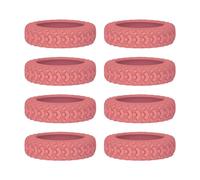 Rurunklee Rueda de equipaje silenciosa, juego de silicona colorida, silenciosa y prueba de golpes, protege el compartimento del equipaje y las ruedas de daños, adecuado para sillas de oficina