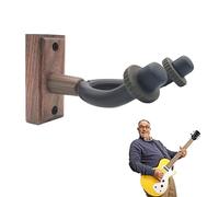 Rurunklee Soporte de pared para guitarra,Percha de pared de madera para guitarra | Soporte de pared reutilizable antideslizante para guitarra eléctrica, ukelele, bajo