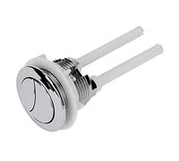 RURUR Conjunto de botón pulsador for Cisterna de Inodoro de Doble Descarga: Accesorios de baño duraderos con Forma de Media Luna Doble, 1 Pieza(58mm)