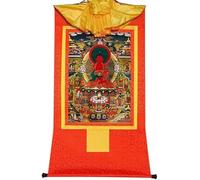 RURUR Imagen de Rollo de Seda, Pintura Colgante de Rollo, Pintura de Rollo de Seda, Thangka Tibetano, Amidabha en la Tierra Pura, Elíseo de(Red,Small(35cm*27cm))