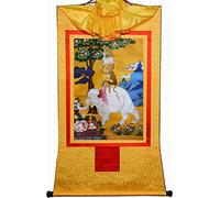 RURUR Imagen de Rollo de Seda, Pintura Colgante de Rollo, Pintura de Rollo de Seda, Thangka Tibetano, Cuatro Armoniosos(Unique Colour,Medium(62cm*47cm))