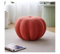 RURUR Reposapiés de Cuero, Taburete for Cambiar Zapatos, Tela esponjosa, pequeño for Sala de Estar, Silla de Maquillaje, reposapiés, Asiento Adicional(Red)