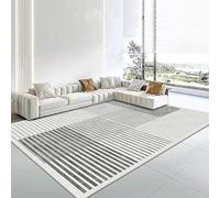 Rururug Alfombras Modernas Grandes Alfombra Interior y Exterior fácil Mantenimiento Ideal para salón, CocinaPatchwork Geométrico Moderno Gris140 x 160 cm