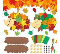 Ruryxel Kit Manualidades Niños y Adultos, 12PCS Manualidades Niños 3 4 5 6 Años, DIY Espuma Colgantes de Decoración de Otoño para Carnaval Cumpleaños Navidad Halloween