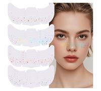 Ruryxel Tatuajes Temporales, 20 Piezas Pegatinas de Cara, Glitter Maquillaje, Pecas Maquillaje, Pegatinas Cara Brillantes para Fiestas y Festivales, Apto para Mujeres y Adolescentes (A)