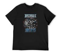 Rush 2112 Live Band Image Men's T-Shirt Unisex Black Men Tees 3XL