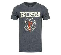 RUSH American Tour 1977 - Camiseta para hombre, color gris