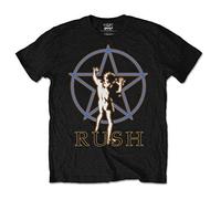 Rush by Gordon Rush Starman Glow Camiseta Manga Corta, Negro, M para Hombre