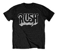 Rush - Camiseta Ajustada para Hombre, Color Negro - Negro - X-Large