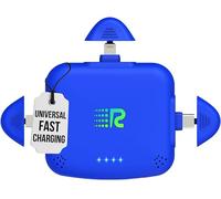 Rush Charge Universe - Cargador portátil 3 en 1, 3300 mAh, carga rápida de alta velocidad de 2.4 A, compatible con iPhone y Android Lightning, tipo C, micro USB carga 3 dispositivos a la vez