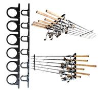 Rush Creek Creations Ceiling Fishing Rod Holder for 6 Rods, Garage Organization and Wall Storage, Horizontal Rack