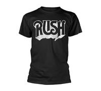 RUSH - DISTRESSED BLACK T-Shirt Large