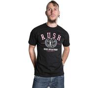 Rush Established 1974 Neil Peart Geddy Lee Unisex 100% Cotton Short-Sleeve T-Shirts Black XXL