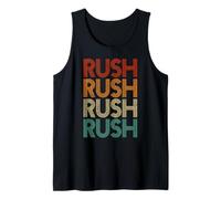 Rush Nombre Personalizado Vintage Retro Rush Hombres Mujeres Niños Camiseta sin Mangas