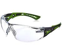 RUSH+ - Patillas bi-material verde/negro- PC incoloro - anti-rayaduras y anti-vaho PLATINUM