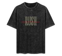 Rush Permanent Waves Men's T-Shirt Unisex Black Cotton Print tee Shirts S