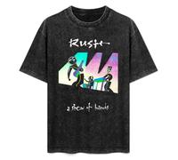 Rush Show of Hands Men's T-Shirt Unisex Black Cotton Print tee Shirts S