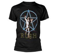 Rush 'Starman Glow' (Negro) Camiseta - Nuevo y Oficial